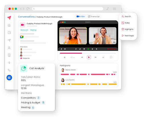 Accelerate sales and close more deals with Outplay conversation intelligence
